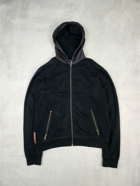 prada milano hoody|prada milano zip up hoodie.